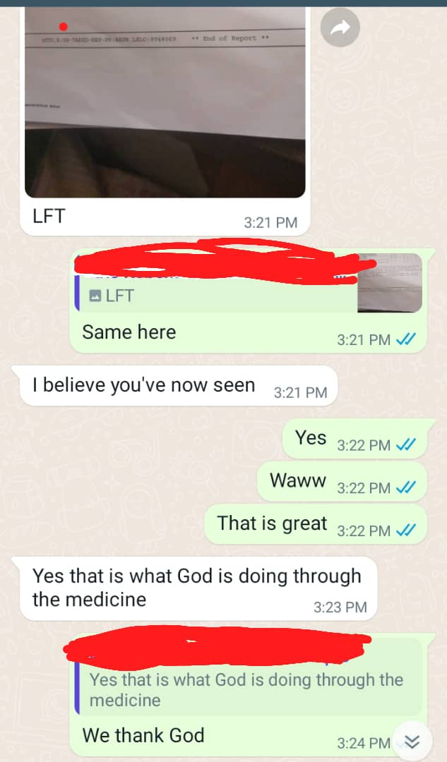 Client testimonial screenshot